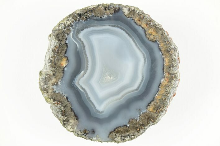 Las Choyas Coconut Geode Half with Banded Agate - Mexico #214193